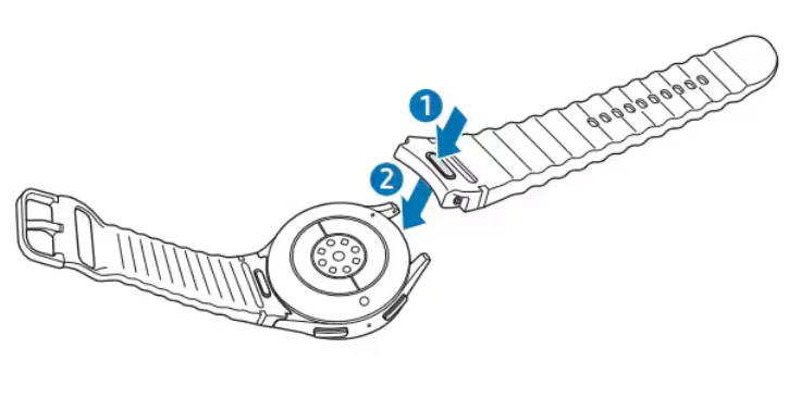 آموزش تعویض بند ساعت Samsung Watch Series – Button Style Band