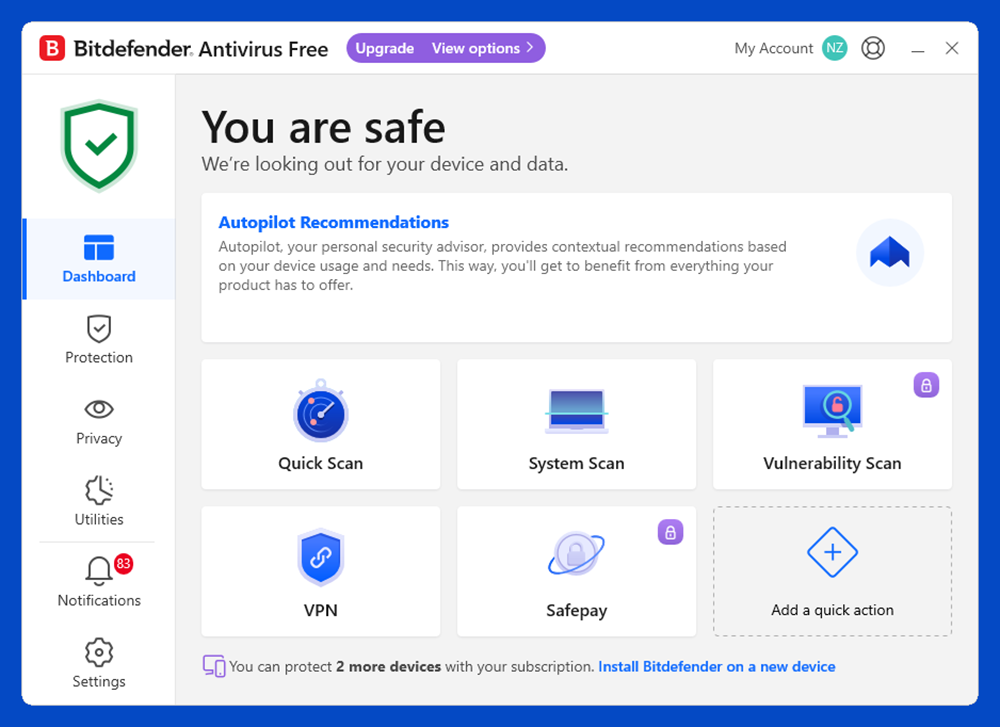 آنتی ویروس رایگان بیت دفندر Bitdefender Antivirus Free Edition