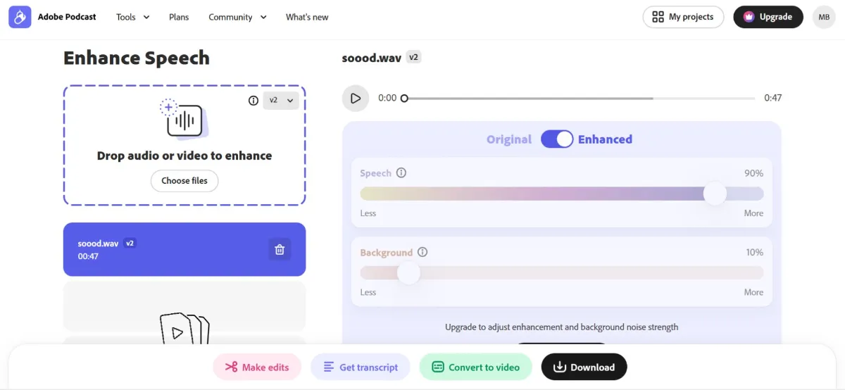 بهبود کیفیت صدا با هوش مصنوعی ادوبی 