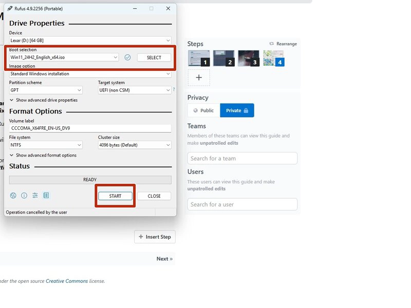 ساخت فلش بوتیبل ویندوز با Rufus